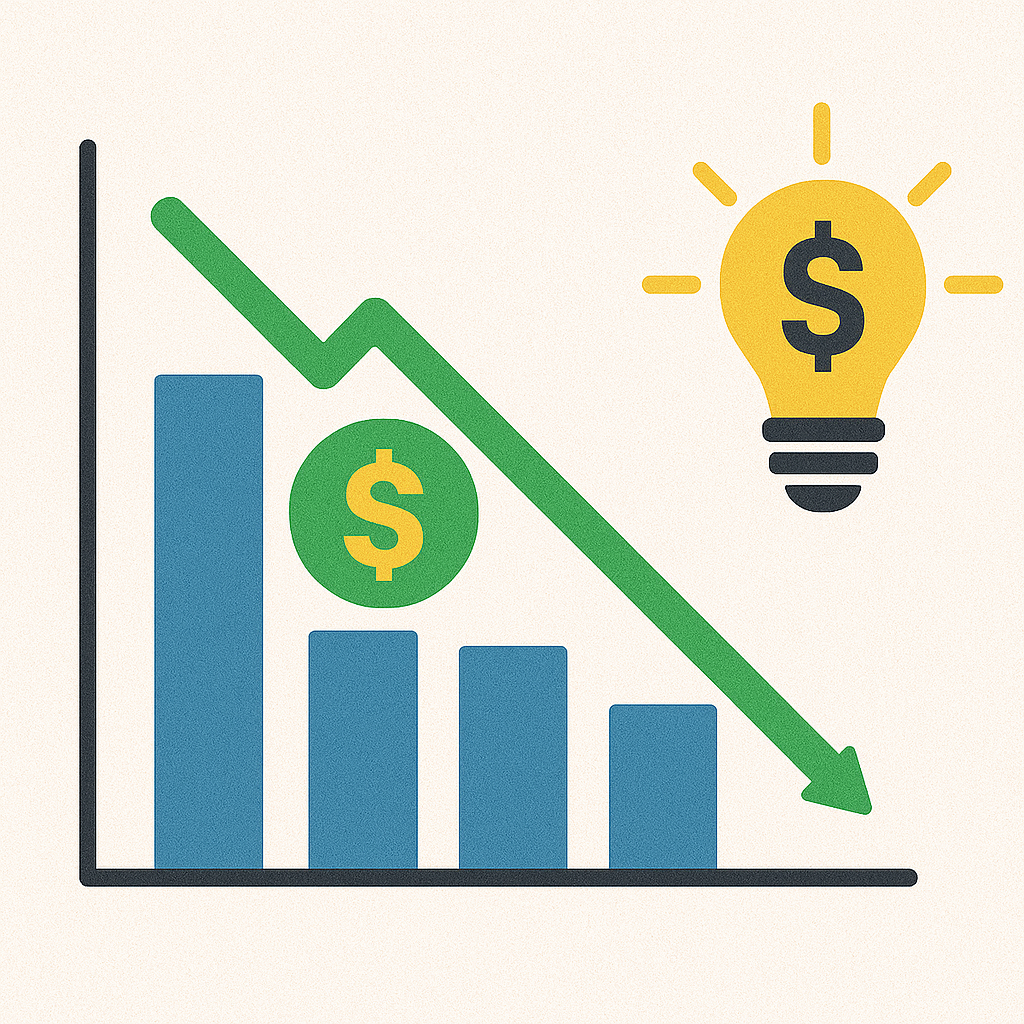 Chart showing costs and ROI for photovoltaics